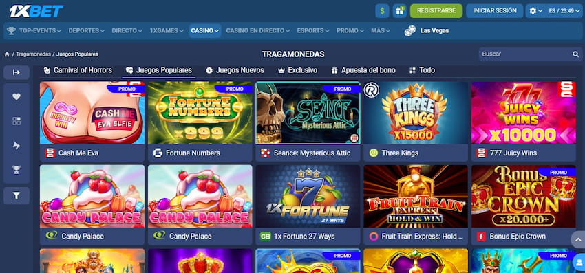 1xBet Homepage